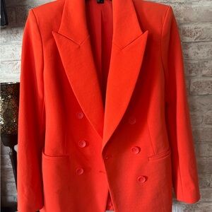 Express Bold Orange Blazer